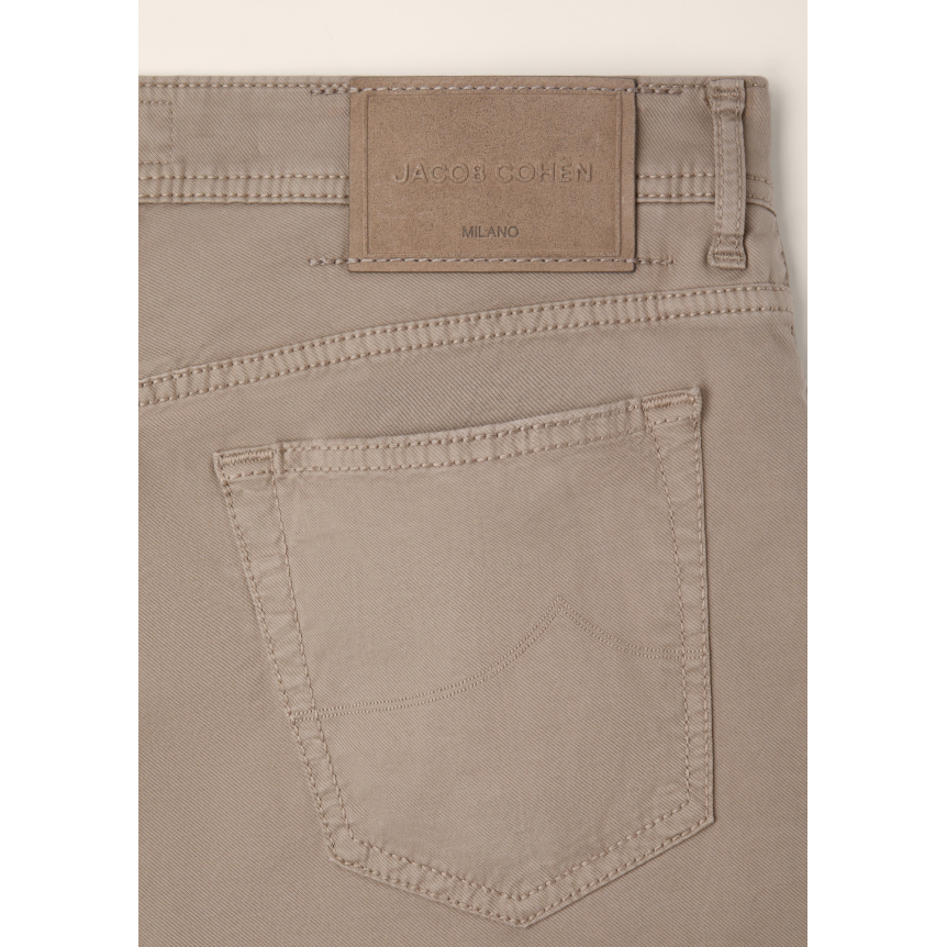 Pantalon JACOB COHEN Bard droit slim toile coton beige