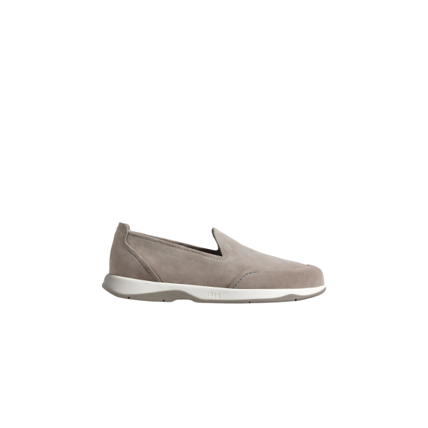 Mocassin Échappée BERLUTI Cuir de veau suedé gris