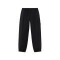 Pantalon de survêtement ample flanelle laine noir bas de jambe élastique Ghost Collection