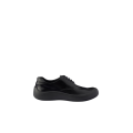 Chaussures à lacets en cuir de veau brossé noir