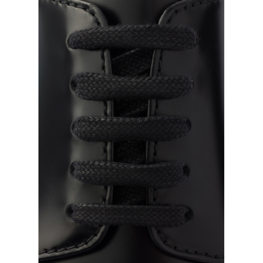 Derbies à lacets PRADA en cuir de veau  brossé noir