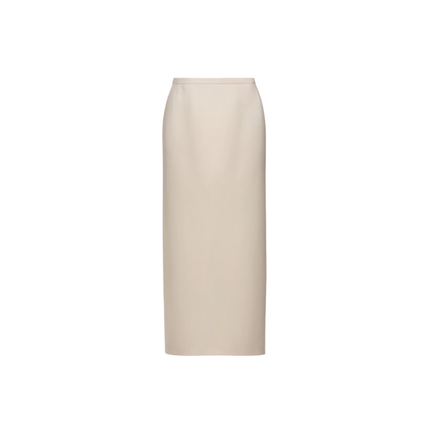 Jupe crayon MAGDA BUTRYM sans couture fendue laine beige