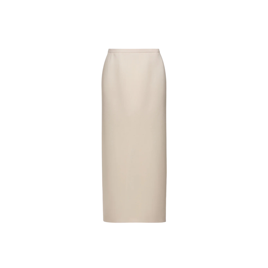 Jupe crayon MAGDA BUTRYM sans couture fendue laine beige