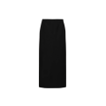 Jupe crayon sans couture fendue laine noire