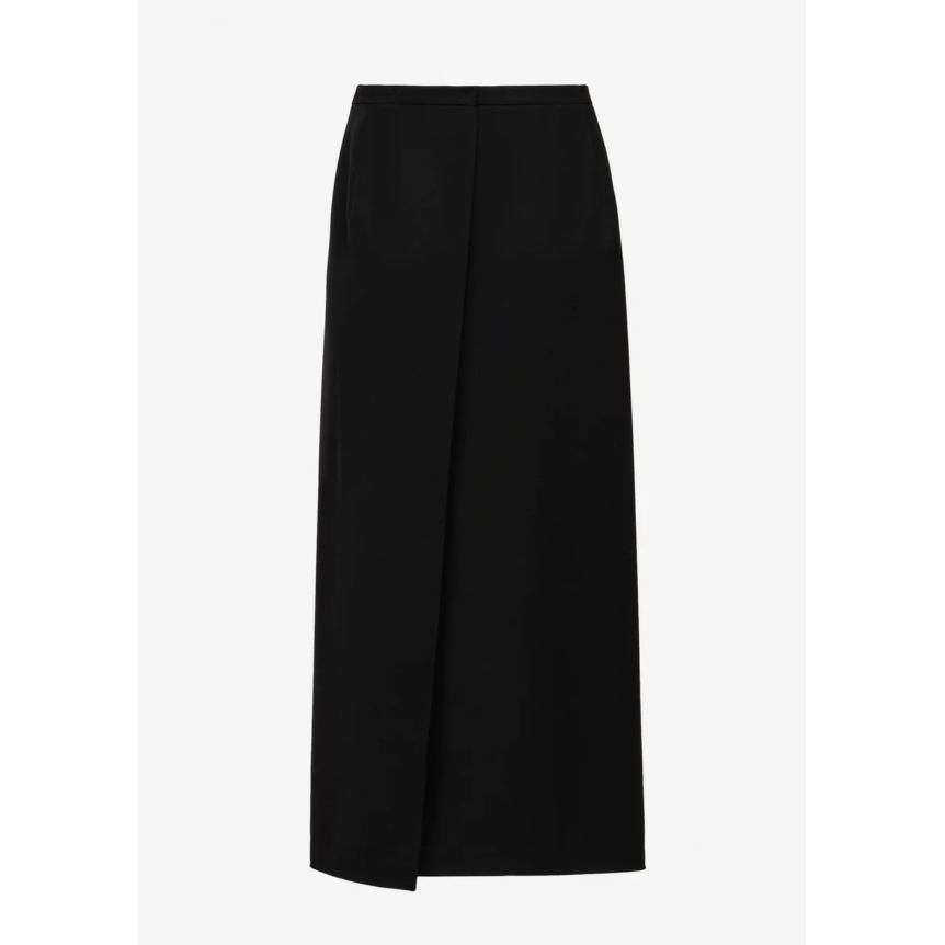 Jupe crayon MAGDA BUTRYM sans couture fendue laine noire