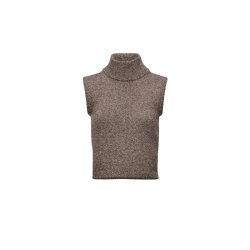Pull Haut sans manches MAGDA BUTRYM à col roulé en laine marron chiné