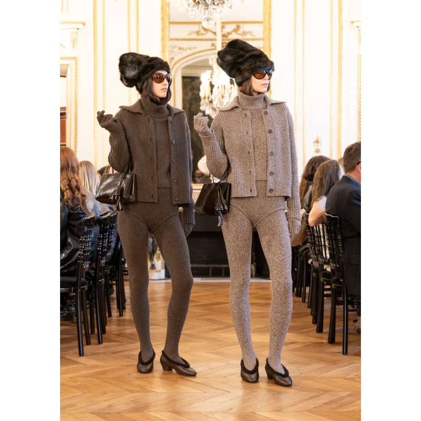 Pull Haut sans manches MAGDA BUTRYM à col roulé en laine marron chiné