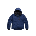 Veste zippée à capuche Lodge nylon Bleu Disque noir