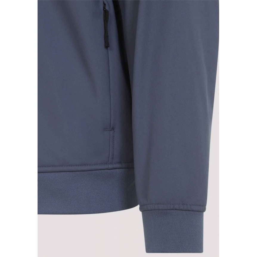 Blouson zippé à capuche STONE ISLAND SOFT SHELL-R_E.DYE® TECHNOLOGY  bleu