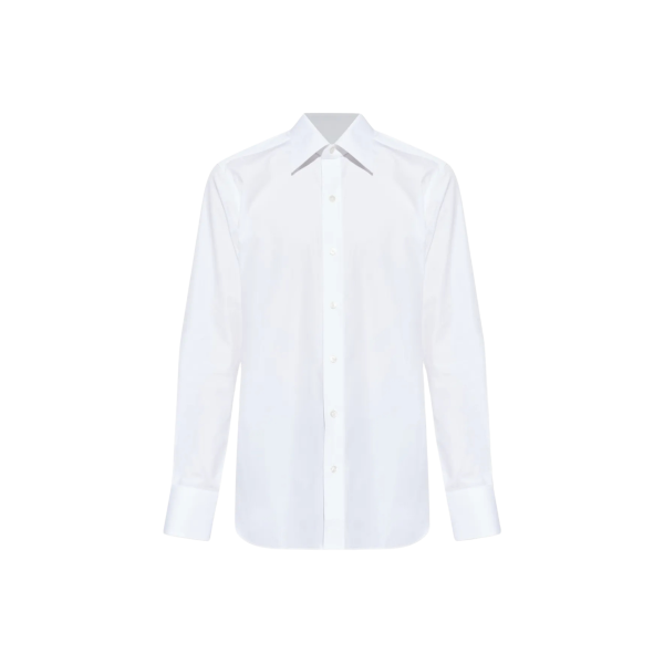 Chemise manche longue TOM FORD coton blanc