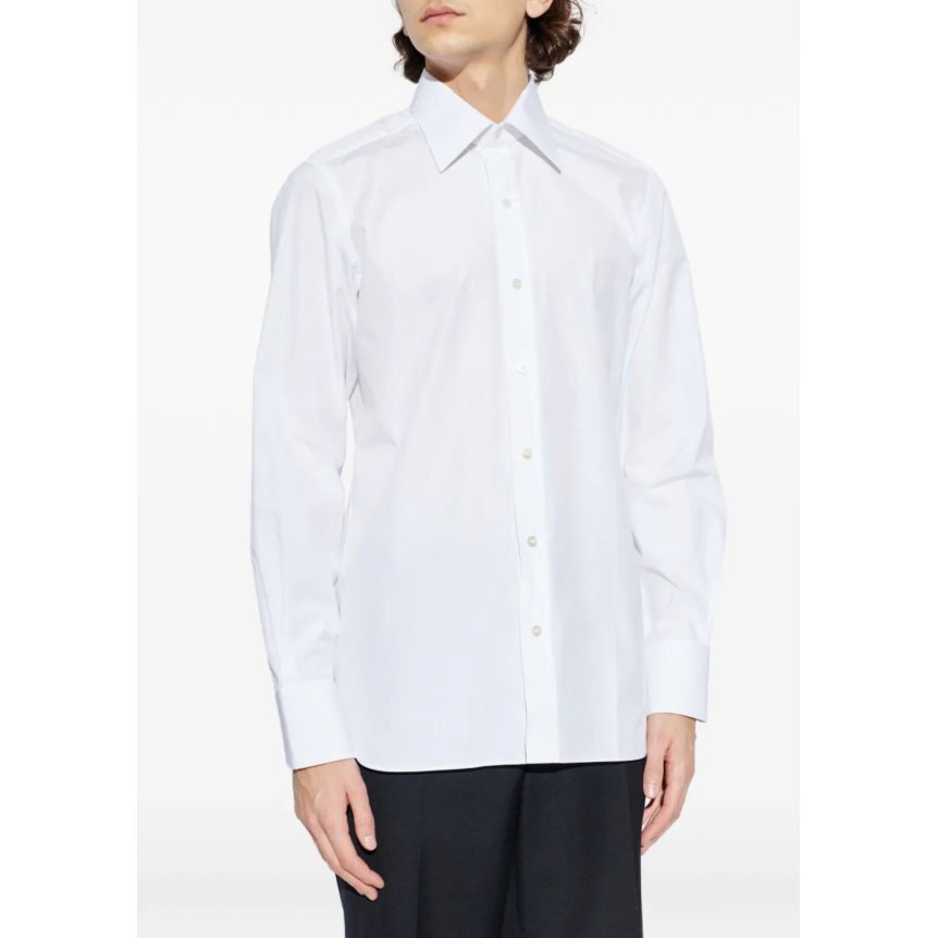 Chemise manche longue TOM FORD coton blanc