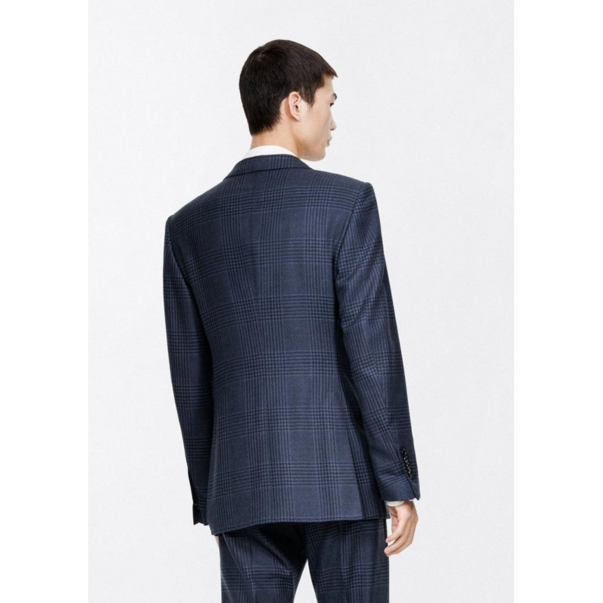 Veste de costume TOM FORD  O'Connor laine carreaux Prince de Galles bleu marine
