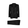 Costume smoking O'Connor twill de laine noir col flèche satin