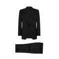 Costume Smoking Windsor twill laine noir col châle satin