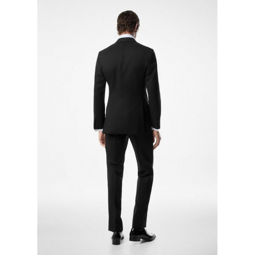 Costume Smoking TOM FORD Windsor twill laine noir col châle satin