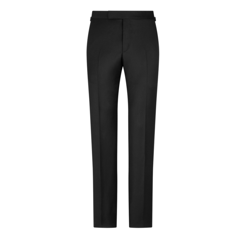 Costume Smoking TOM FORD Windsor twill laine noir col châle satin