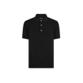 Polo piqué de Lyocell coton noir