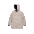 Parka capuche Langford laine beige logo classique
