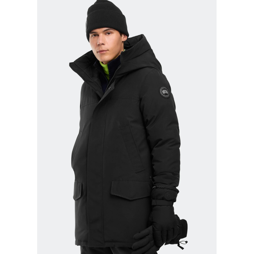 CANADA GOOSE Parka capuche Langford polyester coton noir logo noir
