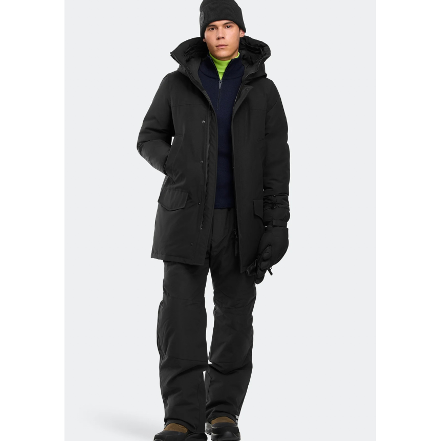 CANADA GOOSE Parka capuche Langford polyester coton noir logo noir