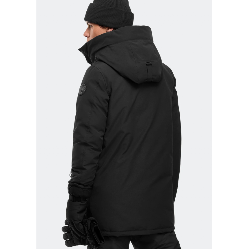 CANADA GOOSE Parka capuche Langford polyester coton noir logo noir