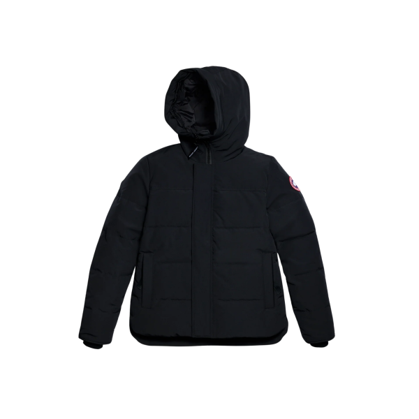 Parka zippée à capuche CANADA GOOSE Mac Millan polyester noir Logo classique