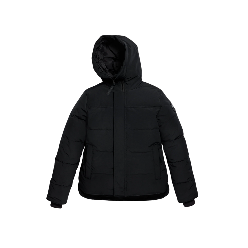 Parka zippée à capuche CANADA GOOSE Mac Millan polyester noir Logo noir