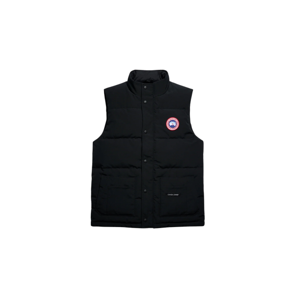 Gilet sans manches CANADA GOOSE Freestyle Legacy polyester recyclé noir logo classique