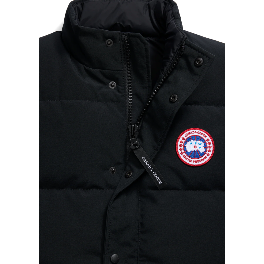 Gilet sans manches CANADA GOOSE Freestyle Legacy polyester recyclé noir logo classique