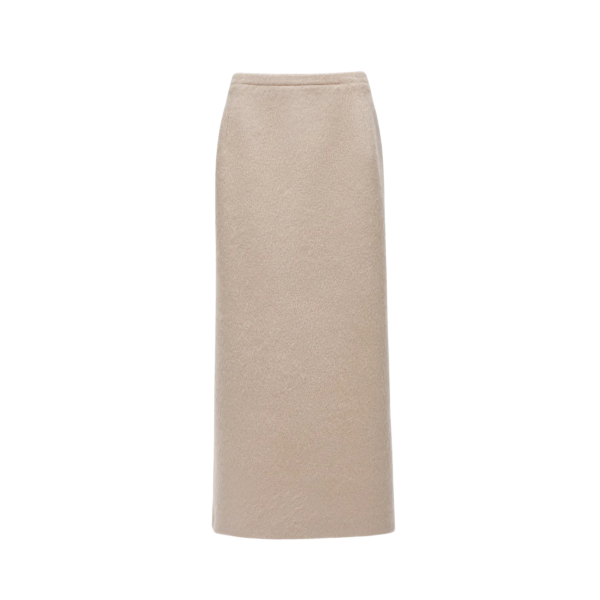 Jupe crayon MAGDA BUTRYM sans couture fendue laine beige