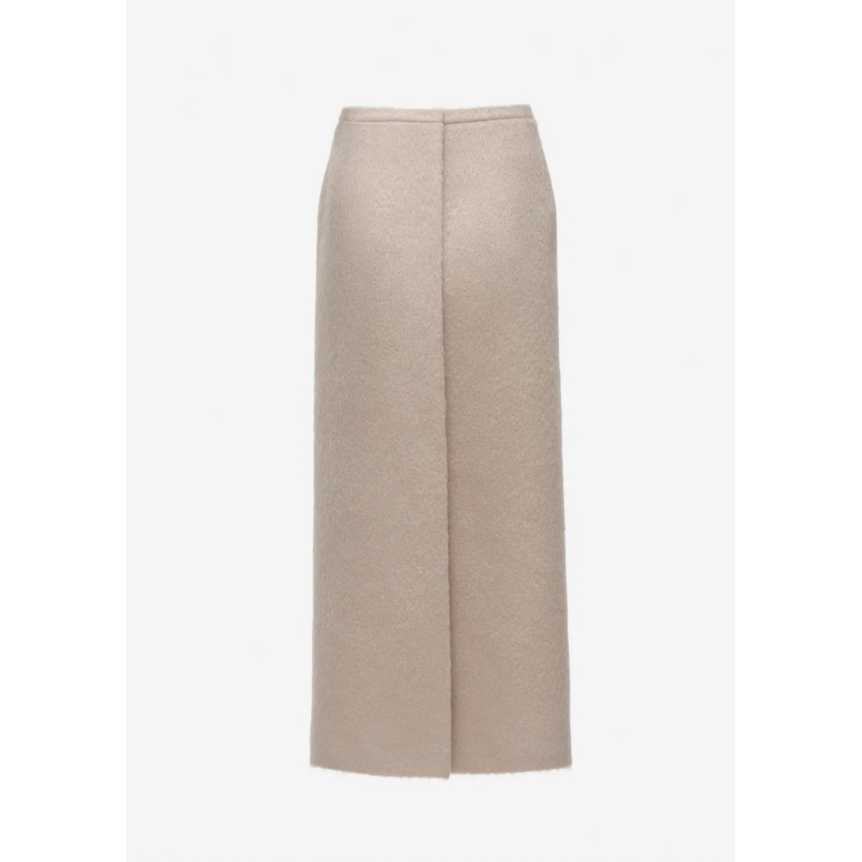 Jupe crayon MAGDA BUTRYM sans couture fendue laine beige