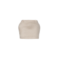 Mini jupe rembourrée hanche laine mohair beige