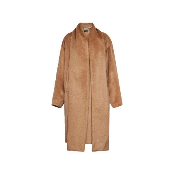 Manteau long DOLCE & GABBANA Alpaga laine vierge camel Echarpe