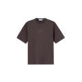 T-shirt coton marron chocolat boussole branchage camouflage dos