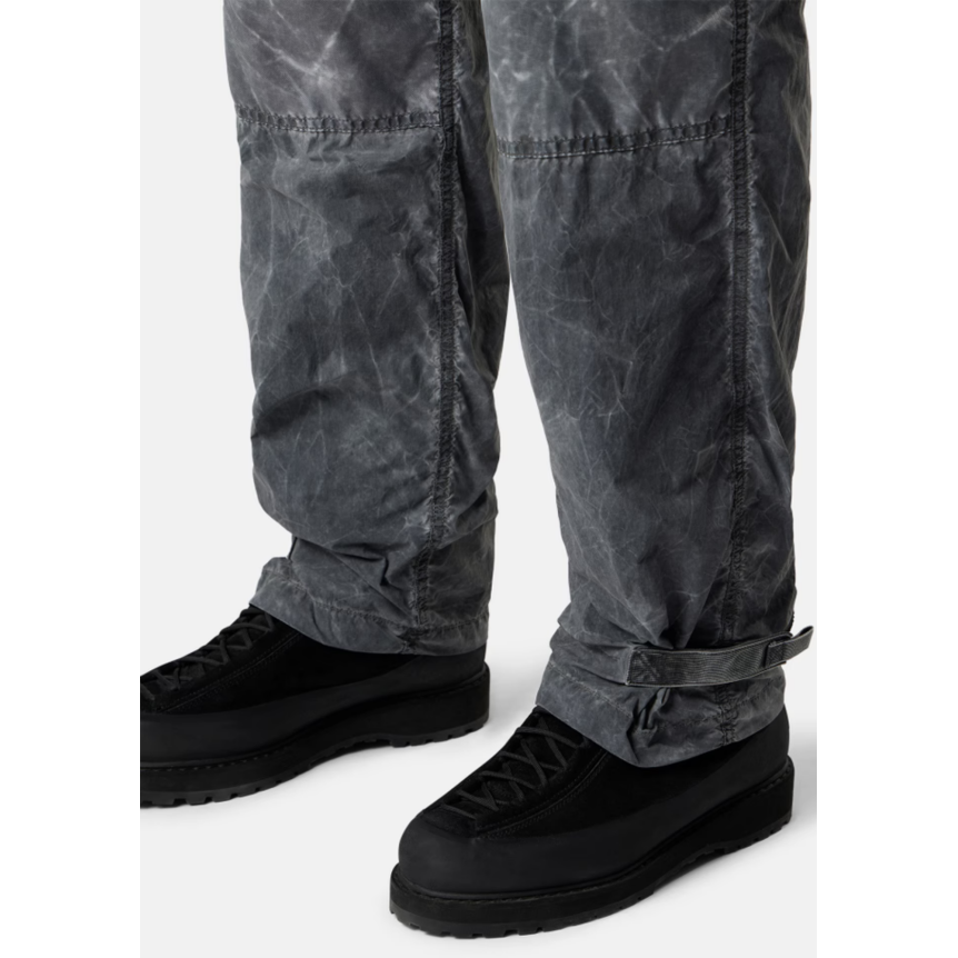 Pantalon cargo  ample STONE ISLAND  nylon Tela gris marbré finition irisée