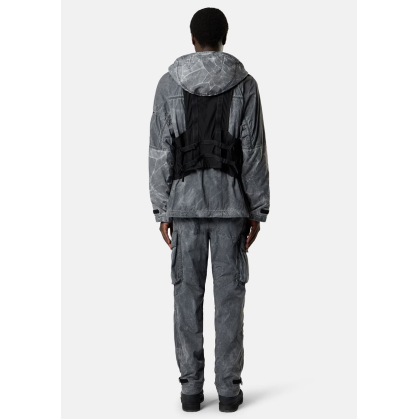 Pantalon cargo  ample STONE ISLAND  nylon Tela gris marbré finition irisée