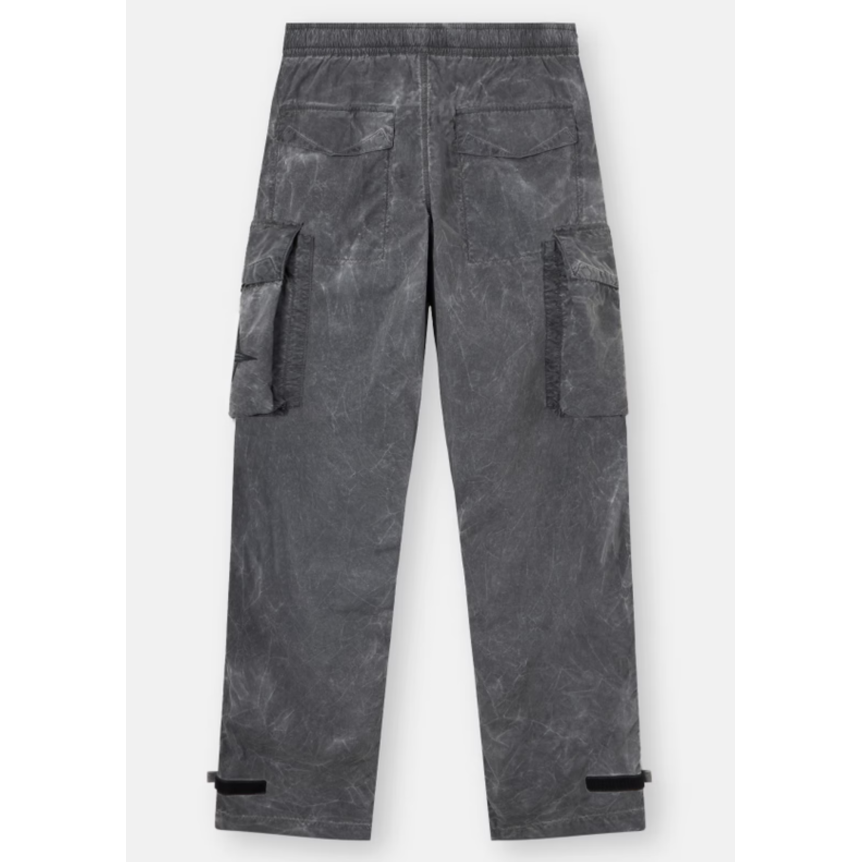 Pantalon cargo  ample STONE ISLAND  nylon Tela gris marbré finition irisée