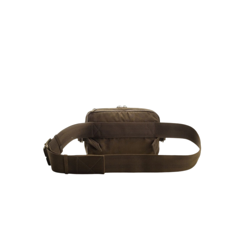 sac bandoulière BURBERRY carreaux jacquard nylon kaki marron