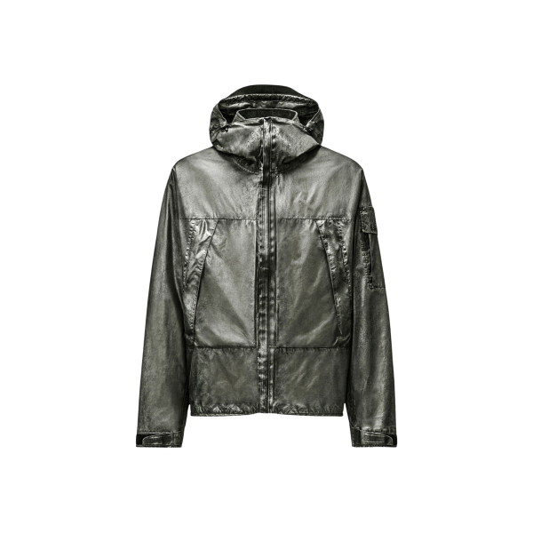 Veste à capuche CP COMPANY Nano Titanium Recolorée nylon argent Metropolis Series