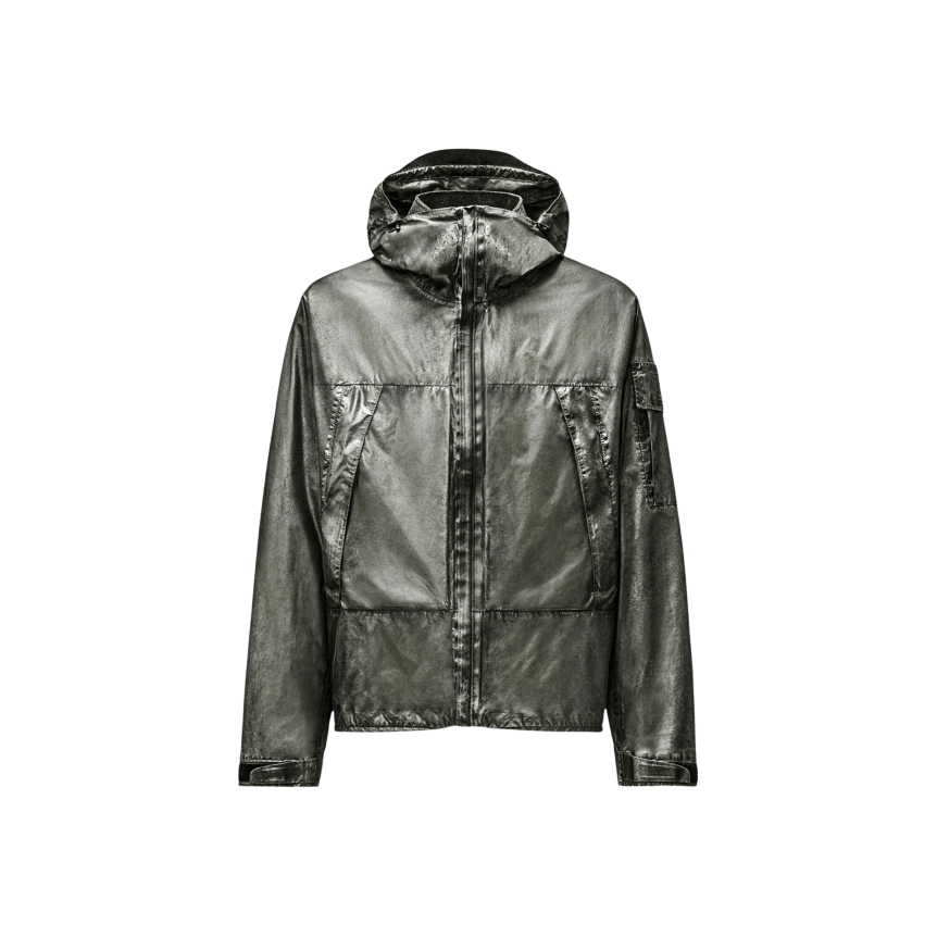 Veste à capuche CP COMPANY Nano Titanium Recolorée nylon argent Metropolis Series