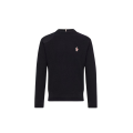 Pull col rond laine bleu marine logo Grenoble Collection