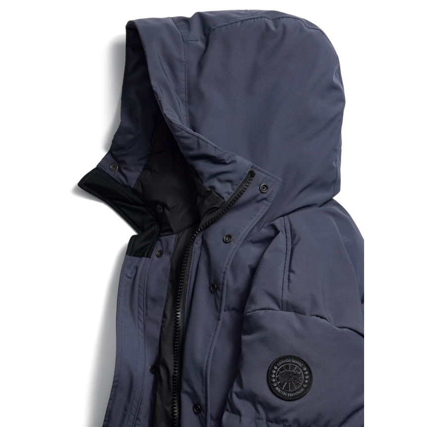 Parka doudoune CANADA GOOSE Seymour polyamide recyclé coton bleu jean disque noir