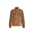 Sur Chemise doudoune Gelt velours côtelé marron clair Grenoble Collection