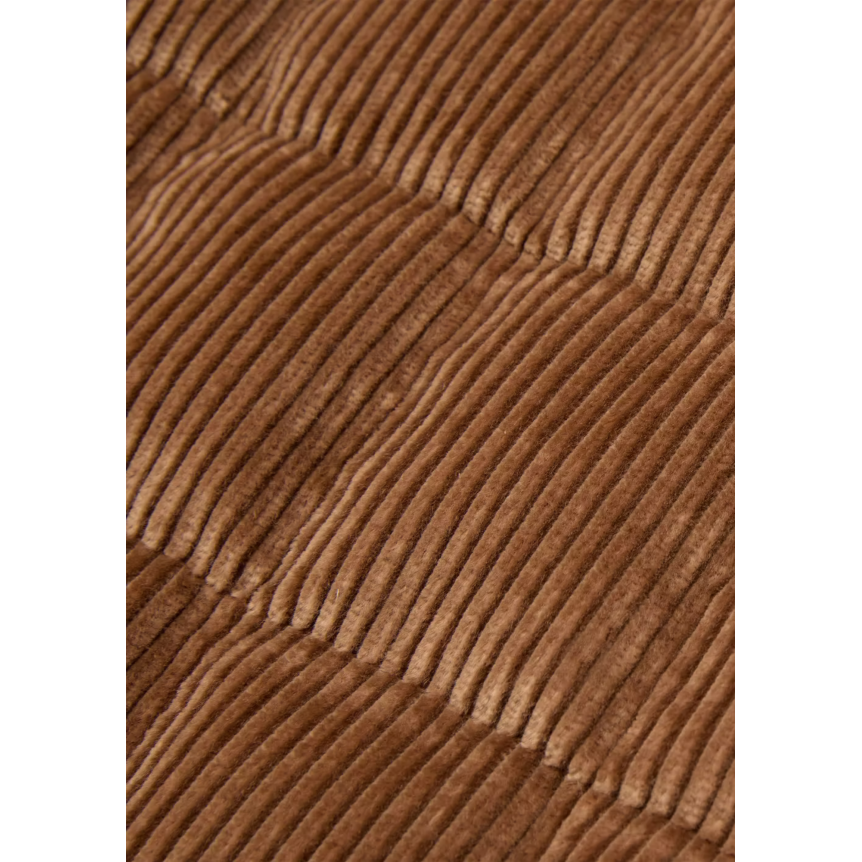 Sur Chemise doudoune MONCLER Gelt velours côtelé marron clair Grenoble Collection
