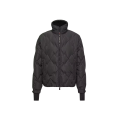 Doudoune courte Bramans polyester matelassée losange noir Grenoble Collection