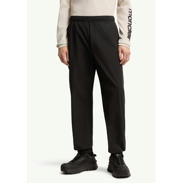 Pantalon de survêtement MONCLER en ripstop nylon noir