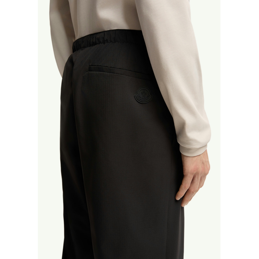 Pantalon de survêtement MONCLER en ripstop nylon noir