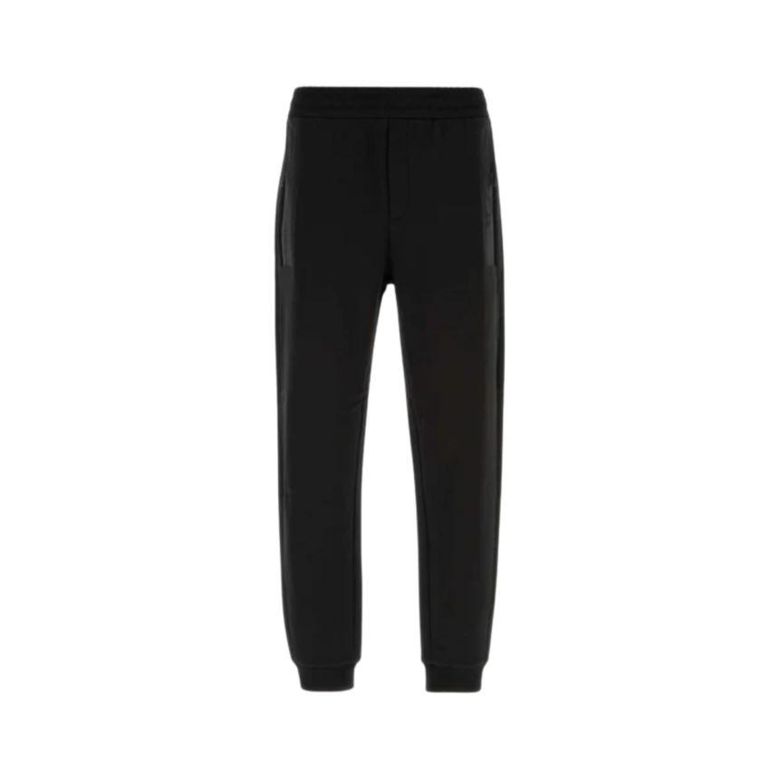 Pantalon de survêtement MONCLER noir logo noir mat poches zippées