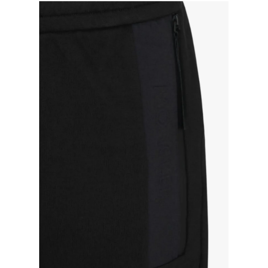 Pantalon de survêtement MONCLER noir logo noir mat poches zippées