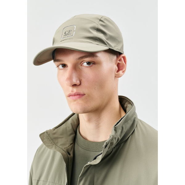 Casquette CP COMPANY nylon Metro Shell  kaki Metropolis Series